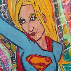 Supergirl / Acrílico / 60 x 90 cm