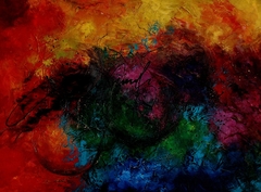 El arte de los colores / Acrílico texturado / 0,80 x 1,00 m bastidor de madera