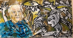 Homenaje a Picasso / 70x135 / Acrílico / 2014