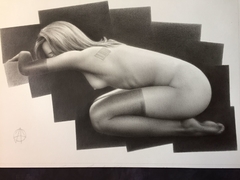 "Mujer objeto" Técnica: Lápiz de grafito sobre papel. Tamaño: 34 x 53 cm. Precio: $500 USD.