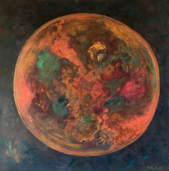 El planeta colorido / Dimensiones: 100 x 100 cm / Acrílico sobre lienzo / USD 880