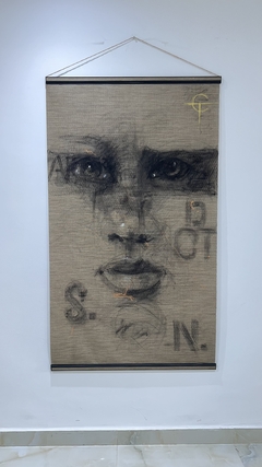 Ventana / Charcoal on canvas / 83 x 145 cm / USD 350 - comprar online