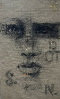 Ventana / Charcoal on canvas / 83 x 145 cm / USD 350