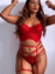 Corset Romana + Cinta liga (vermelho) - comprar online