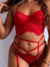 Corset Romana + Cinta liga (vermelho) - Penélope - Lingerie Store