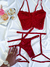 Corset Romana + Cinta liga (vermelho) - loja online