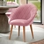 Poltrona Decorativa Emilia Veludo Rosa - comprar online