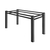 Base de Mesa Tubolar 1,03x0,62 Preto Fosco - comprar online