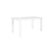 Mesa Rectangular Garden Life 120 cm Bali Blanca en internet