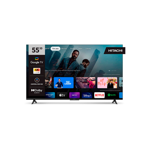 Smart Tv 55" Hitachi 4K UHD Android Tv