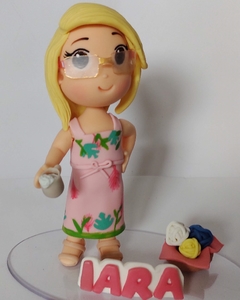 Boneca personalizada Crocheteira Fofinha - comprar online