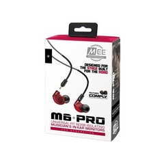 Imagen de MEE AUDIO M6 PRO RED Auricular Inear + estuche tamaño grande de regalo