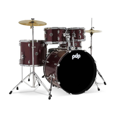 BATERIA PDP PDCE2215KTRR CENTER STAGE RUBY RED SPARKLE