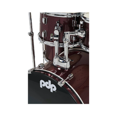 Imagen de BATERIA PDP PDCE2215KTRR CENTER STAGE RUBY RED SPARKLE