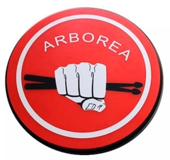 PAD PRACTICA 12" ARBOREA REDONDO ROJO LOGO MANO