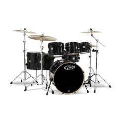 BATERIA CONCEPT MAPLE PEARLESCENT BLACK 7 CUERPOS PDP