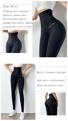 Calça cintura alta, para esportes, yoga, academia, fitness, corrida, leggings compressão, afina cintura, modeladora, cintura fina