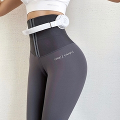 Calça cintura alta, para esportes, yoga, academia, fitness, corrida, leggings compressão, afina cintura, modeladora, cintura fina - comprar online