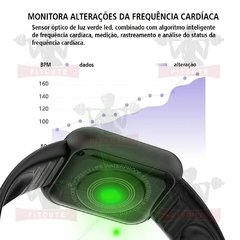 Relógio inteligente de pulso relógio eletrônico com monitor de fitness - loja online