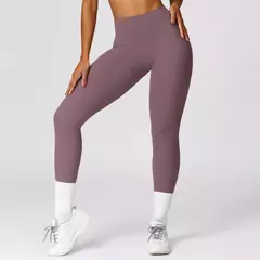 Leggings esportivos sem costura para mulheres, cintura alta, calças de ioga, academia