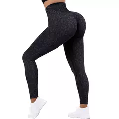 Imagem do Calças de Yoga de Cintura Alta Sem Costura para Mulheres, Leggings De Ginástic