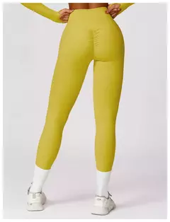 Imagem do Leggings esportivos sem costura para mulheres, cintura alta, calças de ioga, academia