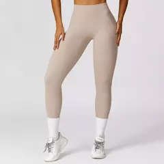 Leggings esportivos sem costura para mulheres, cintura alta, calças de ioga, academia