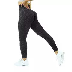 Calças de Yoga de Cintura Alta Sem Costura para Mulheres, Leggings De Ginástic - fitcute