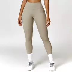 Leggings esportivos sem costura para mulheres, cintura alta, calças de ioga, academia