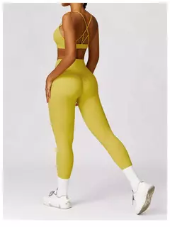 Leggings esportivos sem costura para mulheres, cintura alta, calças de ioga, academia