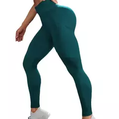 Calças Legging sem costura, fitness, ioga e esportes, cintura alta com elástico - fitcute