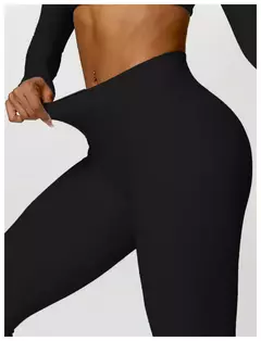 Imagem do Leggings esportivos sem costura para mulheres, cintura alta, calças de ioga, academia