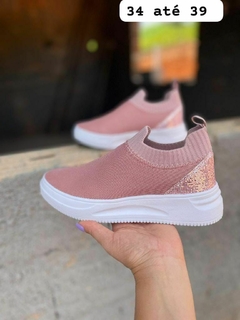 TENIS MEIA ROSA