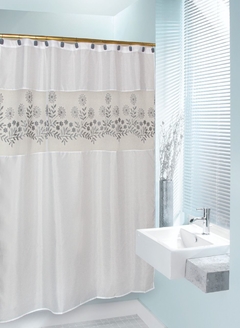 Cortinas de baño bordadas en internet