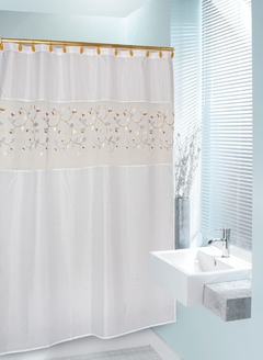 Cortinas de baño bordadas en internet