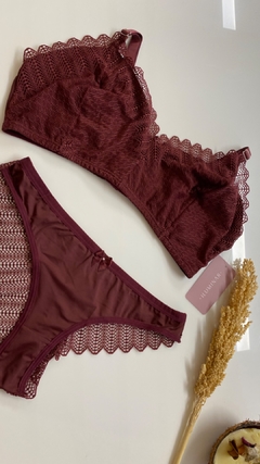 Conjunto Cropped Todo Canto Marsala