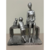 ESCULTURA MÃE E FILHO DECORATIVA 16,5X9,5X21CM