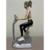 ESTATUETA MULHER FITNESS DECORATIVA 12X8X24CM - comprar online