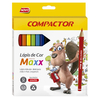 LÁPIS DE COR COMPACTOR MAXX - 12 CORES