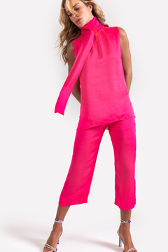 Regata Gola Faixa Pink - comprar online