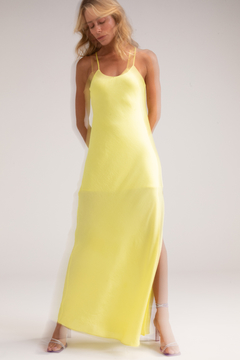 Vestido Slip Amarelo