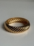 Bracelete listras dourado inter