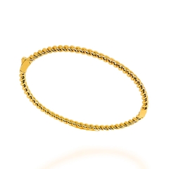 BRACELETE SAMPA TORCIDO BANHADO A OURO 18K - 16 A 17 cm - comprar online