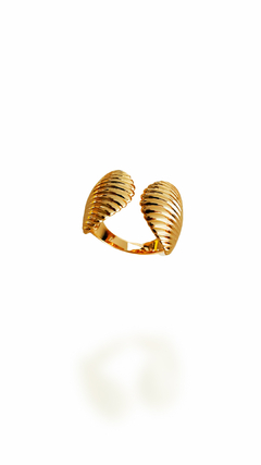 ANEL CONCHA MARESIAS BANHADO A OURO 18K - 5,5 A 6,5 cm - comprar online