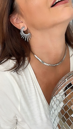 CHOKER SHINE ARO LISO BANHO RÓDIO - loja online