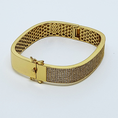 BRACELETE PARIS - BRACELETE BANHADO A OURO 18K CRAVEJADO DE ZIRCÔNIAS - loja online