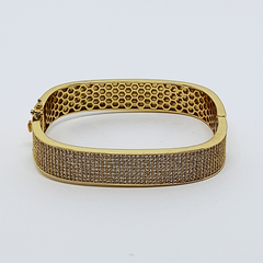 BRACELETE PARIS - BRACELETE BANHADO A OURO 18K CRAVEJADO DE ZIRCÔNIAS - ALLEGRA Acessórios e Moda Para Mulheres