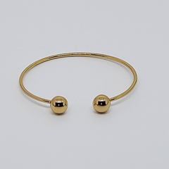 BRACELETE CAPRI - BRACELETE FINO BANHADO A OURO 18K COM PONTAS EM BOLAS - loja online