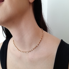 COLAR ELOS ROMA - COLAR BANHADO A OURO 18K COM ELOS 46 cm - comprar online