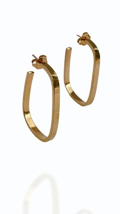 BRINCO DE ARGOLA GOLDEN HOUR - BANHO OURO 4,5cm - comprar online